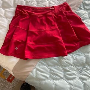 Lululemon Pace Rival skirt Red